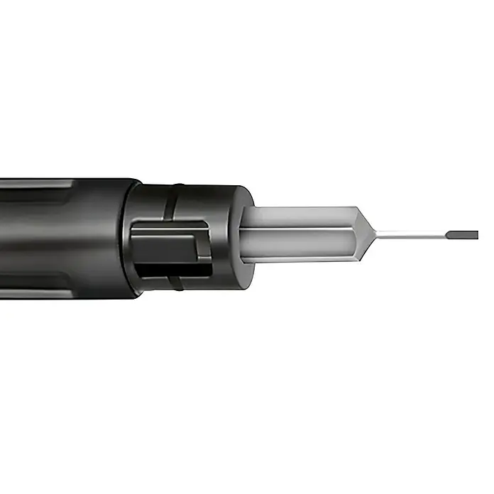 Matador Stiftschraubendreher Penny - Geeignet für: Schlitz und Kreuzschlitz PH - Detailaufnahme eines Präzisions-Schraubendrehers mit feiner Spitze, ideal für filigrane Arbeiten und Reparaturen im Elektronikbereich.