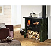 Domofire Küchenherd Steyr (7,5 kW, Raumheizvermögen: 150 m³, Mit Backfach, Mit Kochfunktion, Flaschengrün) | BAUHAUS
