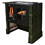 Domofire Küchenherd Steyr (7,5 kW, Raumheizvermögen: 150 m³, Mit Backfach, Mit Kochfunktion, Flaschengrün) | BAUHAUS