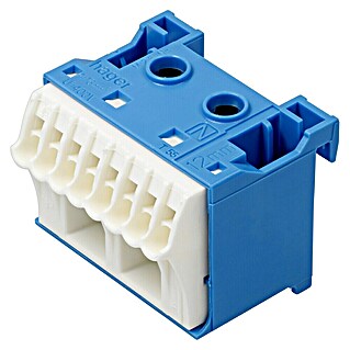 Hager N klema blok (Število vpenjalnih točk: 10 kos, Modra)