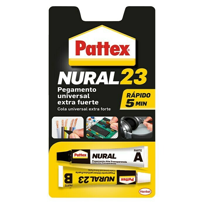 Pattex Adhesivo especial para plásticos Nural 92 (Incolora / Transparente,  11 ml)