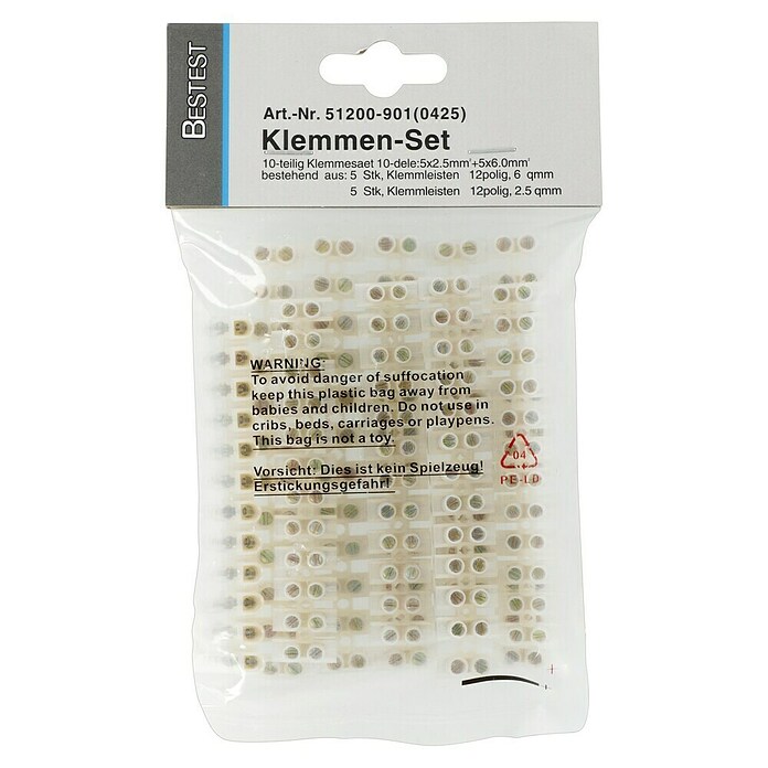 LUESTERKLEMMEN SET  10TLG.