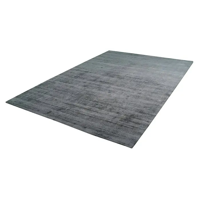 Kayoom Kurzflorteppich Luxury - Mint, 150 x 80 cm, 100 % Viskose - Grauer Teppich mit subtilem Muster, der jedem Raum eine elegante und moderne Note verleiht. Perfekt für Wohn- oder Schlafzimmer.