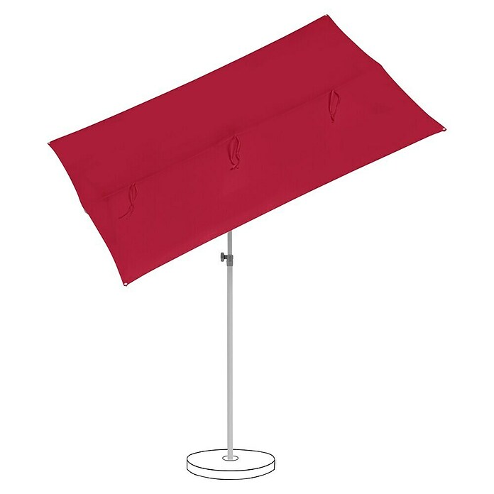 Suncomfort Balkonschirm Flex Roof (Aurora Red, Bespannungsmaß (L x B): 195 x 140 cm) | BAUHAUS