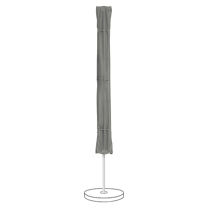 Suncomfort Parasol de balcón Flex Roof (Stone grey, Dimensiones de la protección (L x An): 195 x 140 cm) | BAUHAUS