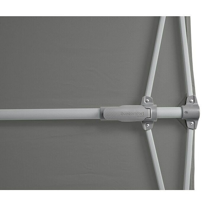 Suncomfort Parasol de balcón Flex Roof (Stone grey, Dimensiones de la protección (L x An): 195 x 140 cm) | BAUHAUS