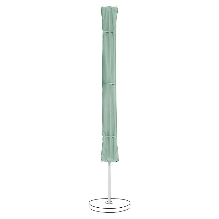 Suncomfort Parasol de balcón Flex Roof (Frost green, Dimensiones de la protección (L x An): 195 x 140 cm) | BAUHAUS