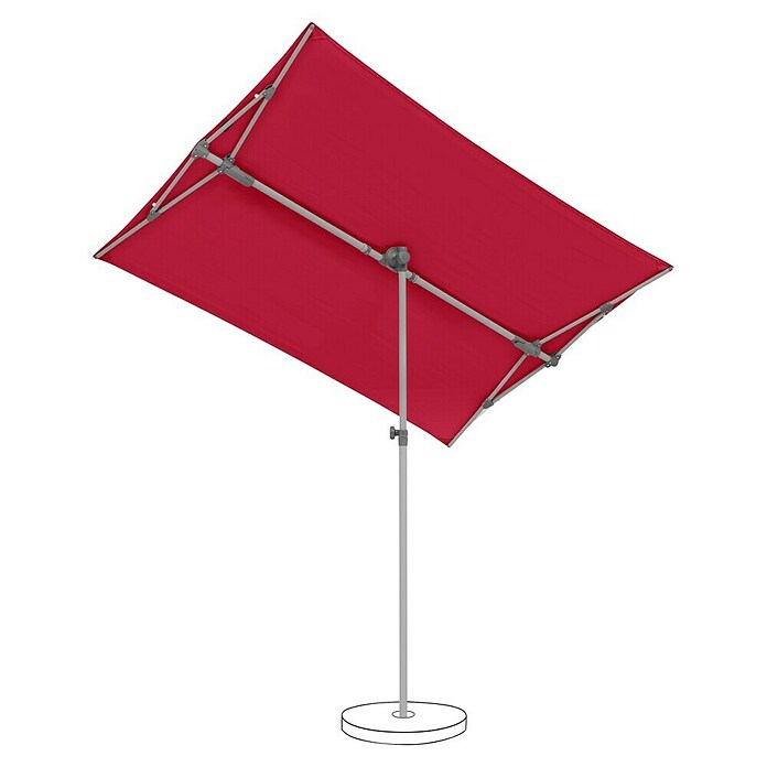 Suncomfort Balkonschirm Flex Roof (Aurora Red, Bespannungsmaß (L x B): 195 x 140 cm) | BAUHAUS