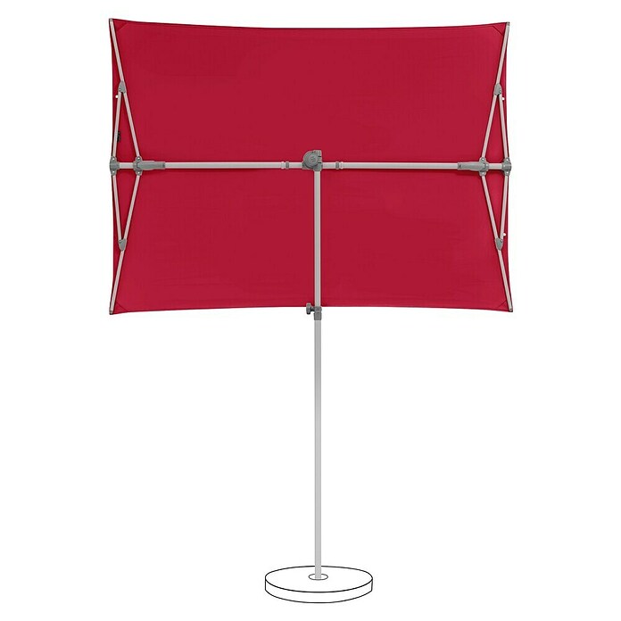 Suncomfort Balkonschirm Flex Roof (Aurora Red, Bespannungsmaß (L x B): 195 x 140 cm) | BAUHAUS