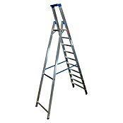 Krause Escalera de tijera (10 escalones, Altura de trabajo: 4,35 m, Aluminio)