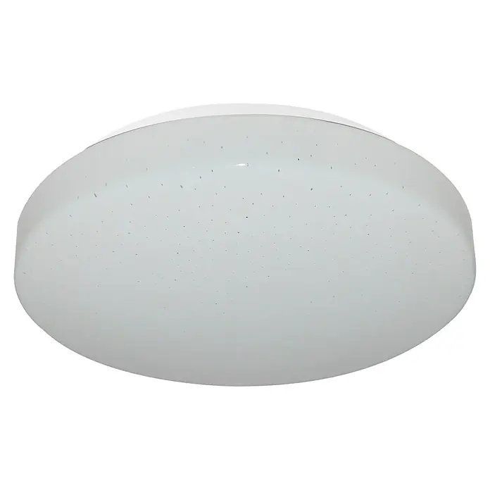 Tween Light LED-Deckenleuchte rund Skyler Star - 11,5 W, Ø x H: 26 x 7 cm, Weiß, Warmweiß - Runde, weiße LED-Deckenleuchte mit Sternenmuster für eine stimmungsvolle Beleuchtung in jedem Raum. Stilvolles Design für moderne Wohnräume.