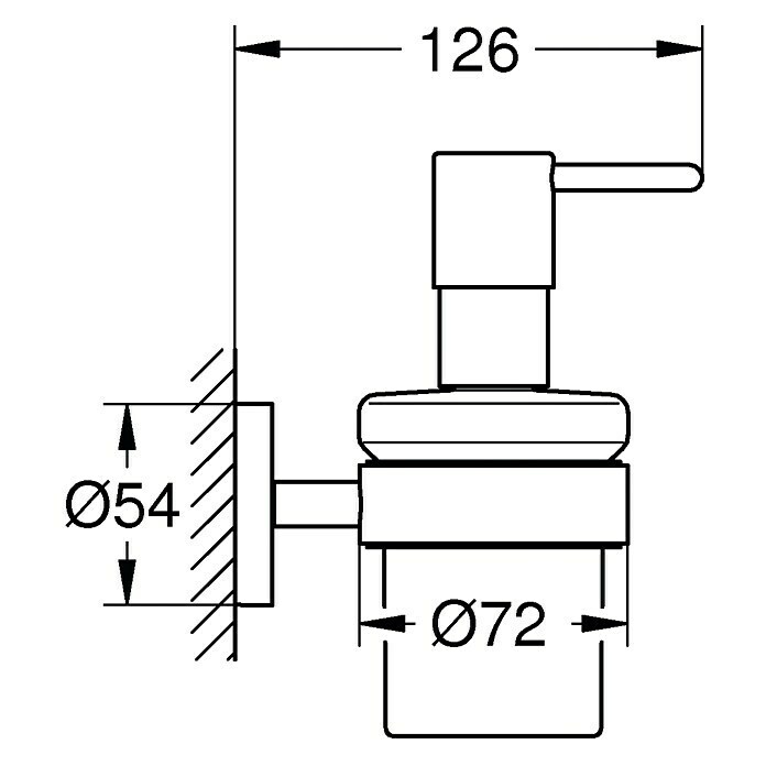 Grohe Essentials SeifenspenderMit Halterung, Chrom, Glänzend Unknown