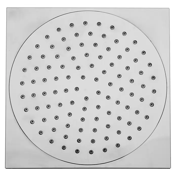 Mixomat Kopfbrause Upa - 20 x 20 cm, Chrom, Quadratisch - Quadratischer Duschkopf mit runder Brausefläche und vielen Düsen für ein entspannendes Duscherlebnis. Ideal für moderne Badezimmer.