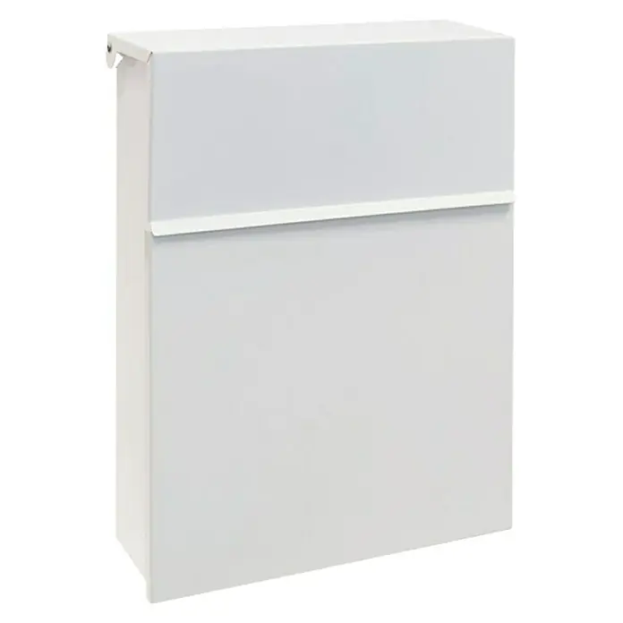 Arregui Figure Buzón de pared E-6701 - L x An x Al: 26,8 x 10 x 36 cm, Blanco, Acero - Buzón blanco para uso exterior. Proporciona una forma segura de recibir el correo y lo protege de las inclemencias del tiempo.