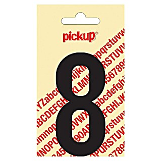 Pickup Sticker (Motief: 8, Zwart, Hoogte: 90 mm)