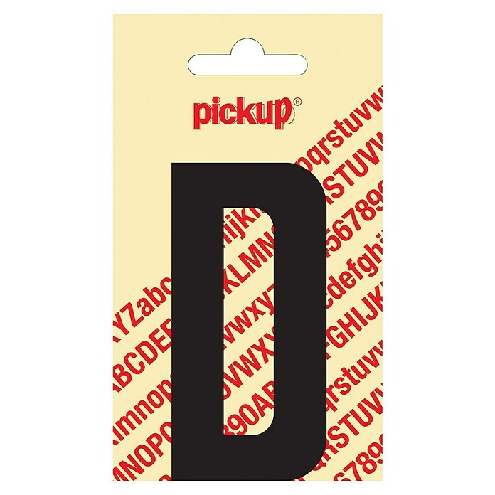 Pickup Sticker (Motief: D, Zwart, Hoogte: 90 mm)