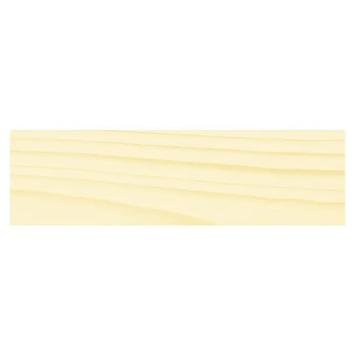 Osmo High Solid Hartwachsöl Original - Farblos, 750 ml, Glänzend - Nahaufnahme eines hellgelben Holzbretts mit sichtbarer Maserung, ideal für Möbel oder Bodenbeläge.
