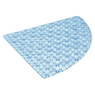 Tatay Alfombra antideslizante para ducha angular Diamond (48 x 48 cm, PVC, Azul)