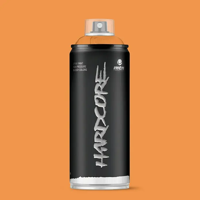 mtn Pintura decorativa en spray Hardcore - Marrón baobab, Brillante, 400 ml - Bote de spray MTN Hardcore. La pintura en aerosol de alta presión en colores brillantes es ideal para muchas superficies.