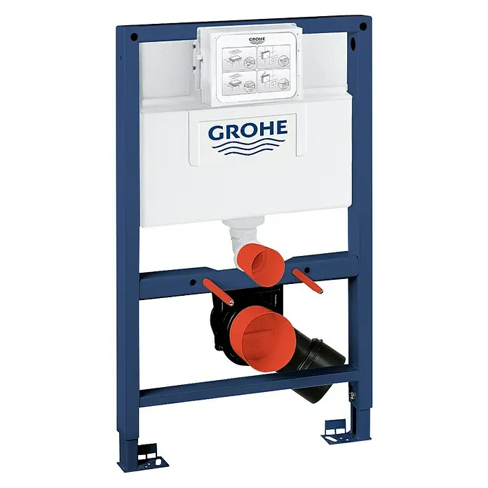 Grohe Rapid SL WC-Vorwandelement - 16,5 x 50 x 82 cm, Pulverbeschichtet - Einbauspülkasten von Grohe zur Wandmontage für eine moderne Badgestaltung mit präziser Spültechnik und einfacher Installation.