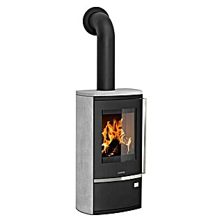 Justus Kaminofen Reno R (6 kW, Raumheizvermögen: 124 m³, Verkleidung: Speckstein, Schwarz/Speckstein)