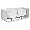 Ottofond Badewanne Derby (155 x 75 cm, Linksseitig, Mit Ab- & Überlaufgarnitur & Wannenrandarmatur, Sanitäracryl, Weiß)