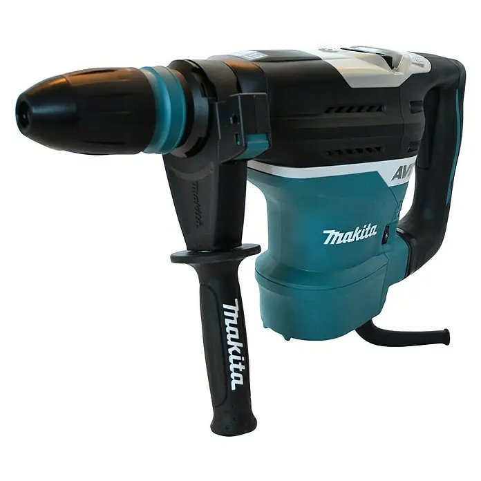 Makita Martillo combinado HR4013C - 1.100 W, 8 J, Alojamiento SDS-MAX - Aquí hay un martillo de demolición Makita, una herramienta potente para trabajos de construcción y demolición, diseñada para uso profesional.