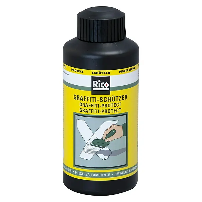 Rico Graffiti-Schützer - 750 g - Abbildung einer Flasche Rico Graffiti-Schutz, die Oberflächen vor Graffiti schützt.