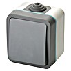 Voltomat Blueline Feuchtraumtaster (Grau, Aufputz, IP54)