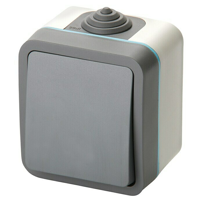 Voltomat Blueline Sensor-Schalter (Grau, 1-fach, Aufputz, IP54