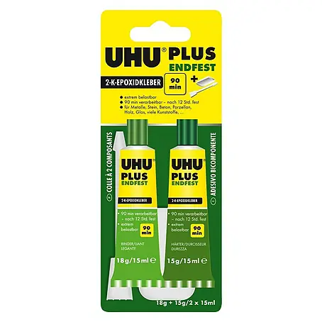 UHU plus endfest 2-Komponenten-Kleber 2K-Epoxidharzkleber