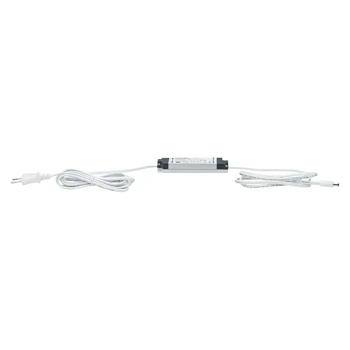 Paulmann YourLED Vorschaltgerät - 15 W - Netzteil mit Netzkabel und Stecker. Das Netzteil ist weiß und hat an beiden Enden Kabel. Ideal für LED-Beleuchtung.