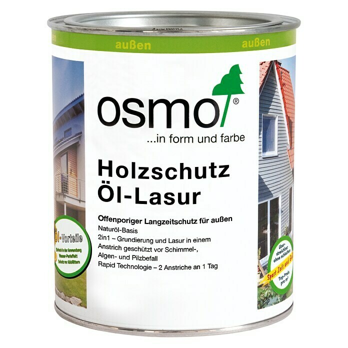 Osmo Holzschutz Öl-Lasur (Farblos - 701, 750 ml, Seidenmatt)