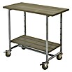 Plus Pflanztisch Urban (100 x 50 x 90 cm, Material Tischplatte: Holz, Graubraun, Mit Regalfach)