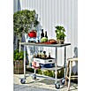 Plus Pflanztisch Urban (100 x 50 x 90 cm, Material Tischplatte: Holz, Graubraun, Mit Regalfach)