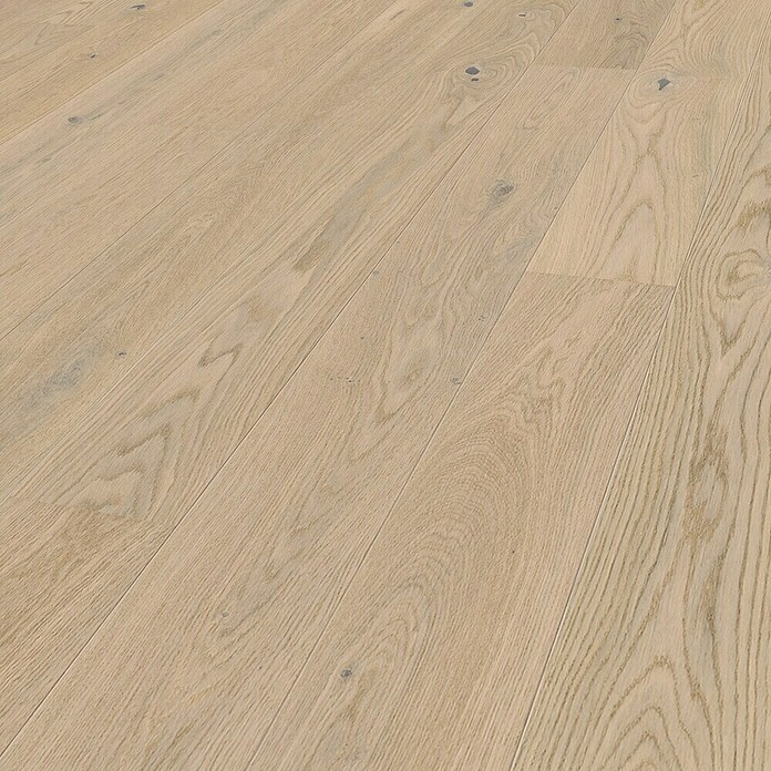 LOGOCLIC Parkett Eiche Weiß (Eiche Weiß, Landhausdiele, 2 200 x 180 x 11 mm) | BAUHAUS