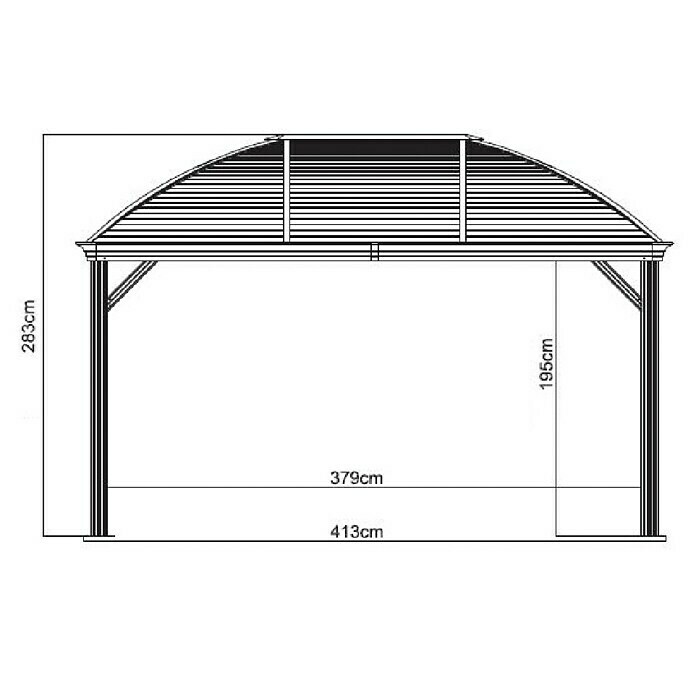 Sojag Pavillon Moreno 10 x 14298 x 423 x 283 cm, Anthrazit Unknown