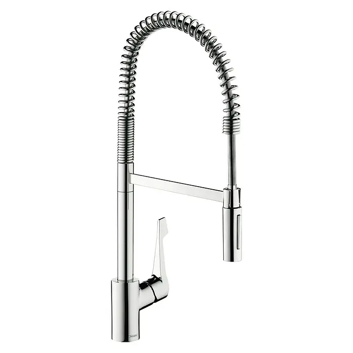 Hansgrohe Grifo de cocina Cento XXL - Cromo, Brillante - Este grifo de cocina con rociador ofrece estilo y funcionalidad. Su diseño de alta calidad agrega un toque de elegancia a tu fregadero.