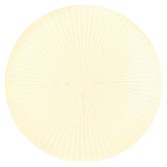 Tween Light LED-Deckenleuchte rund Manarola - 24 W, Ø x H: 35 x 10 cm, Weiß, Lichtfarbe: Warmweiß - Strahlend gelber Kreis mit Sonnenstrahlen, der ein Gefühl von Wärme und Energie vermittelt, ideal für Designprojekte.