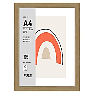 Accent Holzrahmen Wood (DIN A4/21 x 29,7 cm, Eiche)