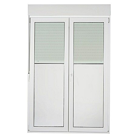 Solid Elements Balconera de PVC practicable-oscilobatiente (Blanco)
