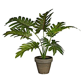 Planta artificial Filondendron (Altura: 30 cm, Verde, Plástico)