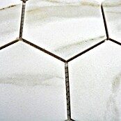 Mosaikfliese Hexagon CIM HX9 CT (25,6 x 29,5 cm, Beige/Braun/Weiß, Matt)