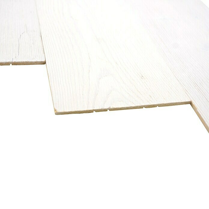 Holzpaneel WoodlandKiefer, 90 x 12,8 cm, Pure White, Selbstklebend Right Side View