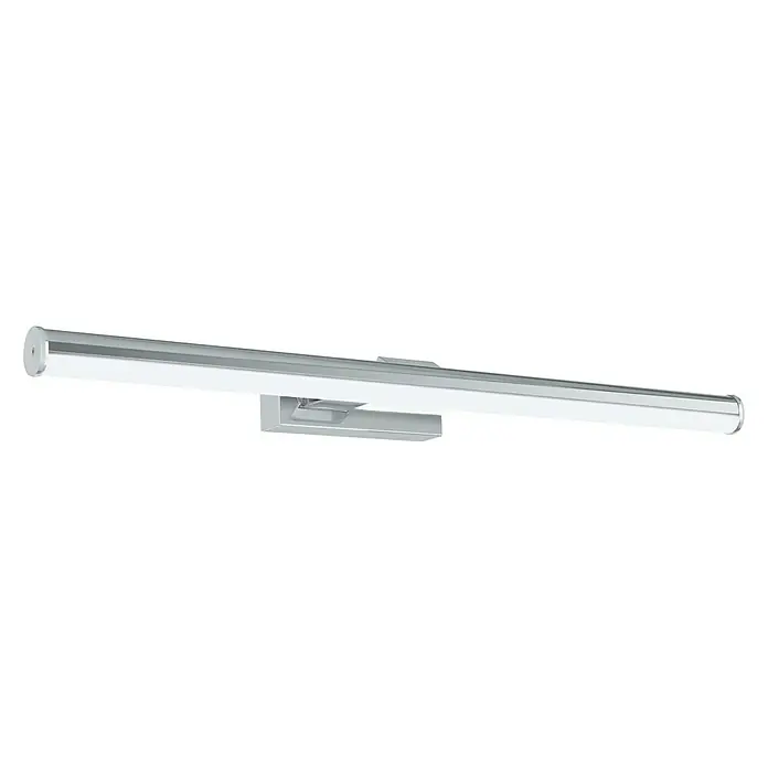 Eglo LED-Spiegelleuchte Vadumi - 11 W, L x B x H: 60 x 12,5 x 5 cm, Chrom, Neutralweiß - Silberne Badezimmerleuchte mit LED-Beleuchtung, ideal für eine moderne und helle Badezimmerausstattung.