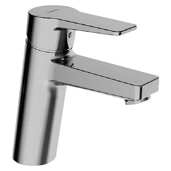 Hansa Twist Waschtischarmatur Typ 2 - Ohne Zugstange, Chrom, Glänzend - Ein moderner, glänzender Chrom-Wasserhahn mit minimalistischem Design. Ideal für stilvolle Badezimmer und Küchen.