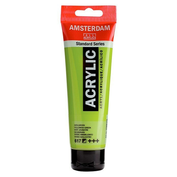 Talens Amsterdam Pintura acrílica Standard  (Verde amarillento, 120 ml, Tubo)