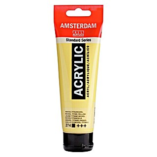 Talens Amsterdam Pintura acrílica Standard (Amarillo titanio níquel, 120 ml, Tubo)