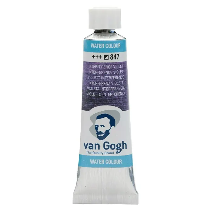 Talens Van Gogh Acuarela - Violeta interferencia, 10 ml, Tubo - Tubo de acuarela Van Gogh en color Interference Violet, ideal para artistas y aficionados.