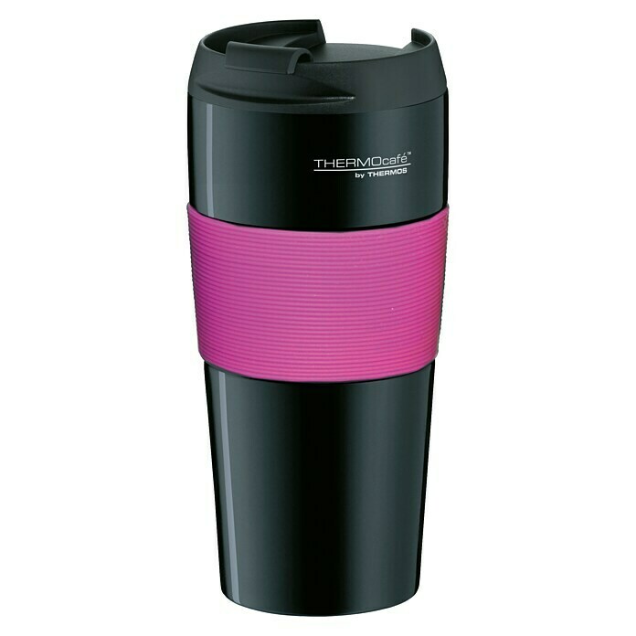 Thermos Thermo-Trinkbecher ThermoPro0,4 l, Schwarz/Pink Right Side View